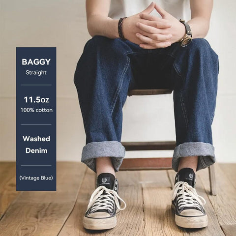 MADEN 11.5oz Baggy Denim Jeans