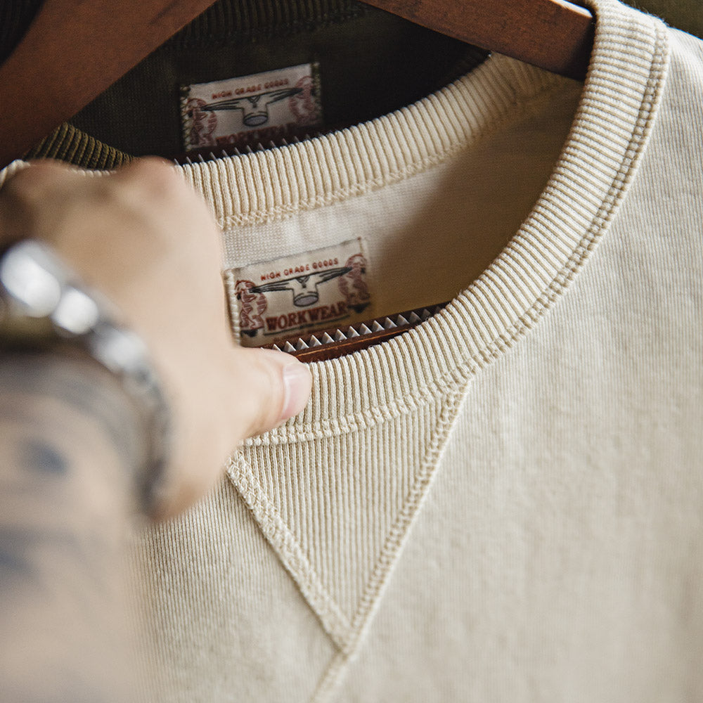 MADEN Vintage Einfarbig Locker sitzendes Shirt