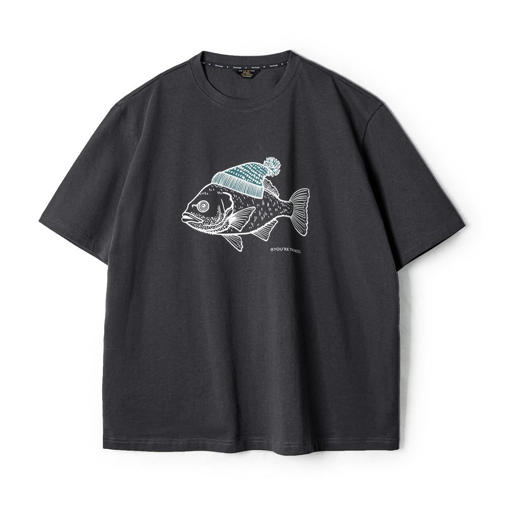 Camiseta estampada "Sombrero-Pez" MADEN - Algodón 100%
