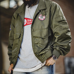 MADEN Armeegrüne Black Panther Jacke