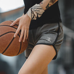 MADEN Women's Athletic Running Shorts Elastic High Waist Gym Workout Sport Shorts Summer Casual Breathable Short Pants Plus Size
