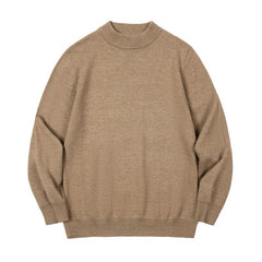 MADEN Grob gerippter Pullover mit Stehkragen