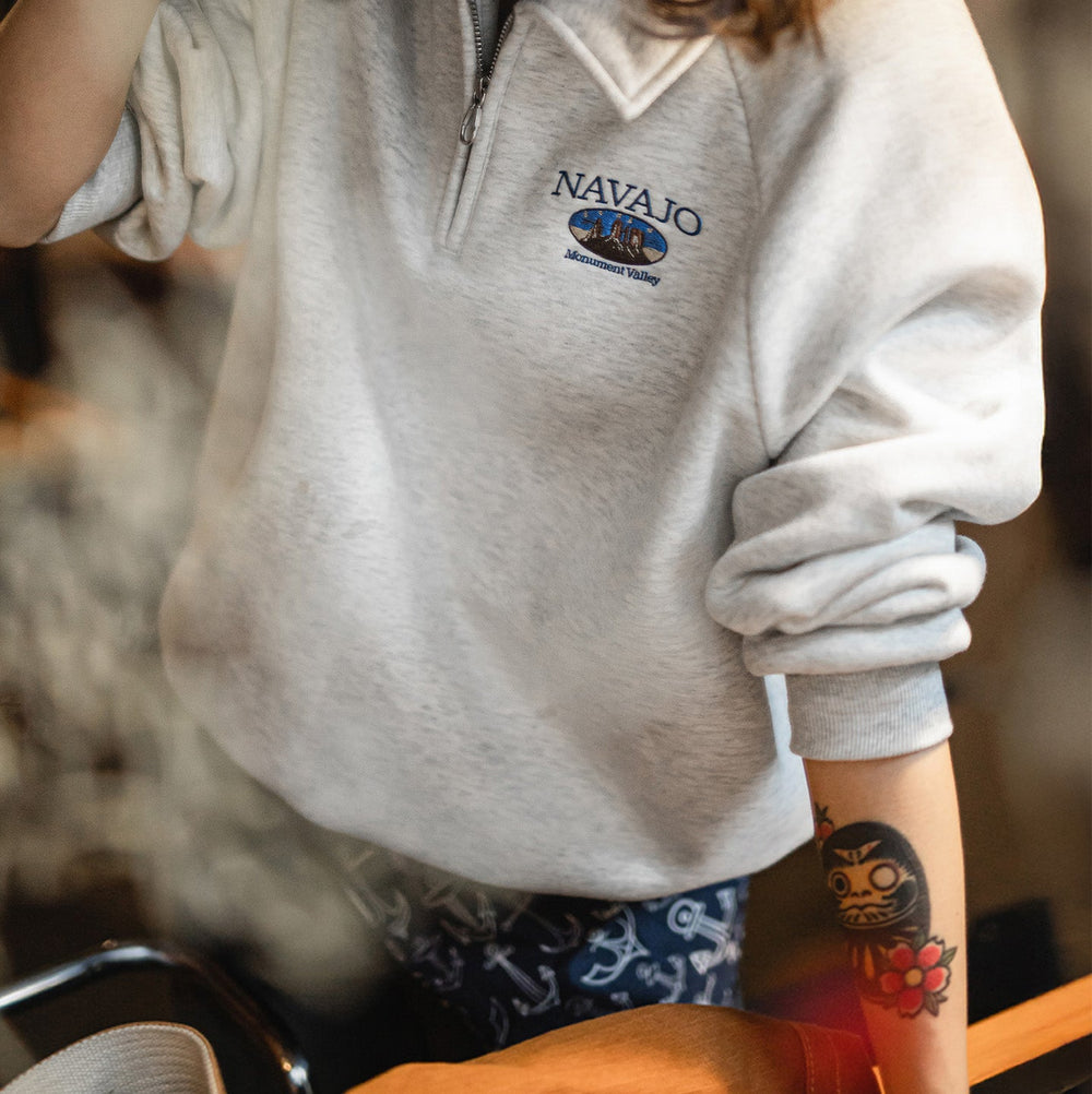 MADEN Half Zip Fleece Lined Sweatshirt
