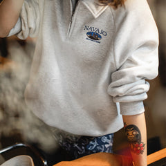 MADEN Half Zip Fleece Lined Sweatshirt