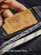MADEN Men's Distressed Wash Lyocell Denim Straight-Leg Jeans thumbnail