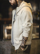 Sweat-shirt à capuche gris pour homme MADEN – Veste polaire épaisse zippée  thumbnail