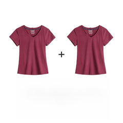 MADEN Damen V-Ausschnitt Slim Fit Strickshirt