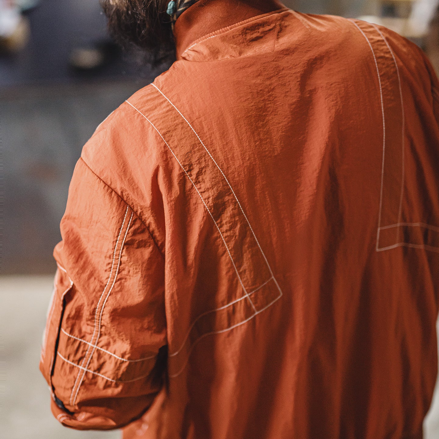 MADEN Orange MA1 Bomber Jacket
