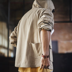 MADEN Canvas Mehrfach-Taschen Utility Kapuzenjacke