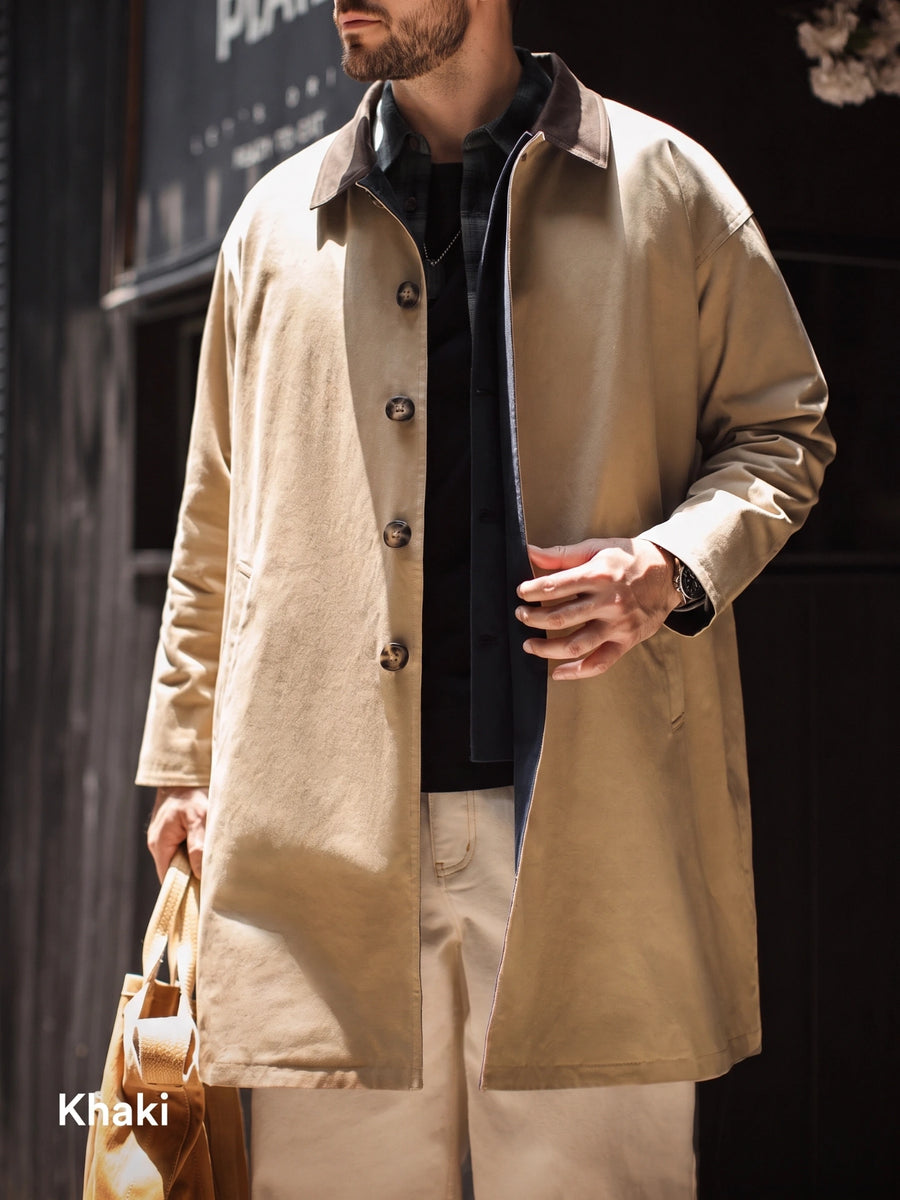 Manteau trench-coat Balmacaan MADEN 