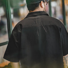 MADEN 남성용 쿠바 칼라 린넨 캠프 셔츠