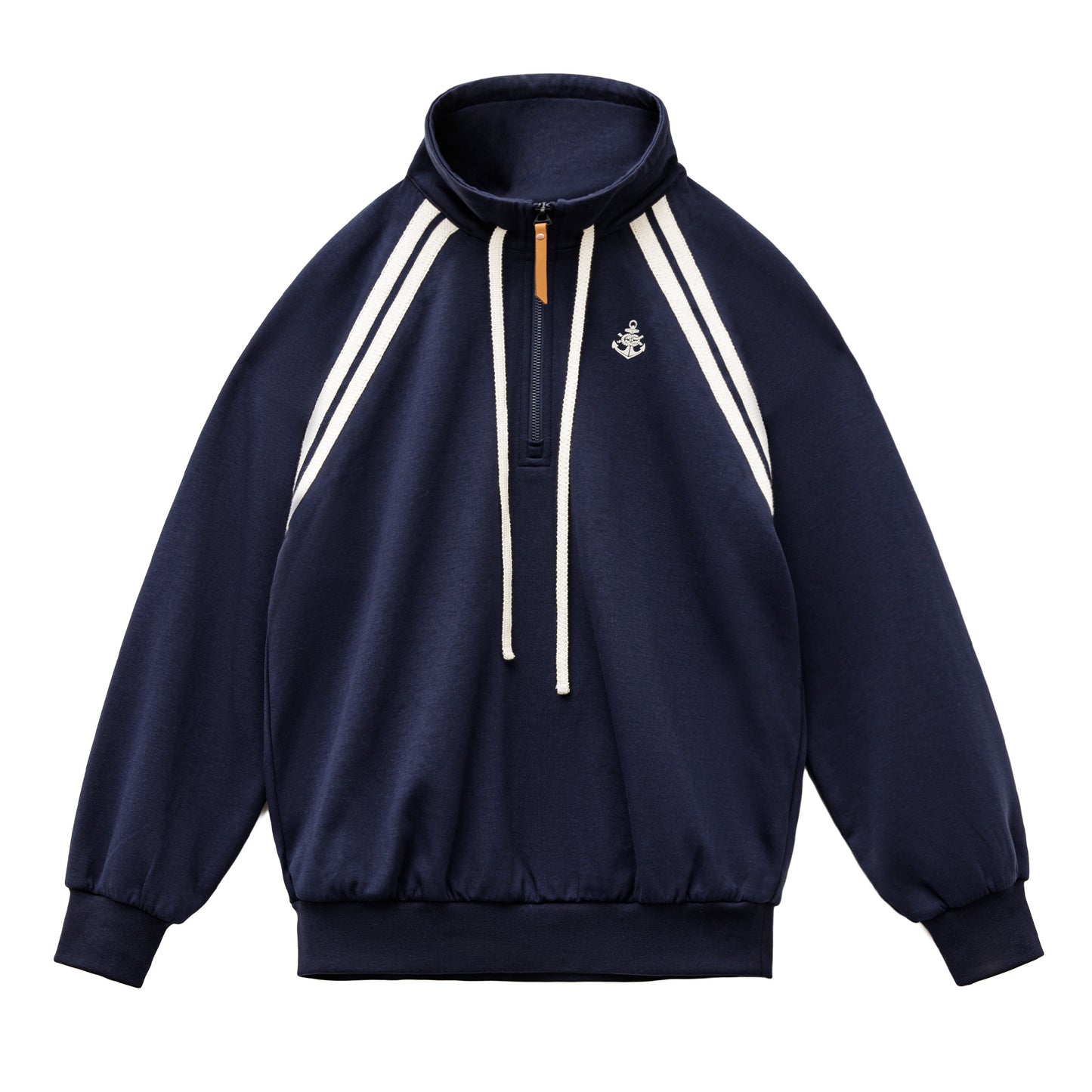 MADEN Half-zip Stand Collar Sweatshirt