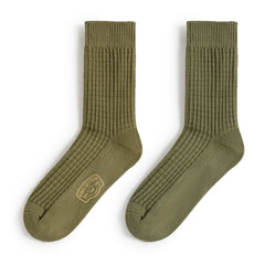 MADEN Waffelstrick Crew-Socken – feuchtigkeitsableitend