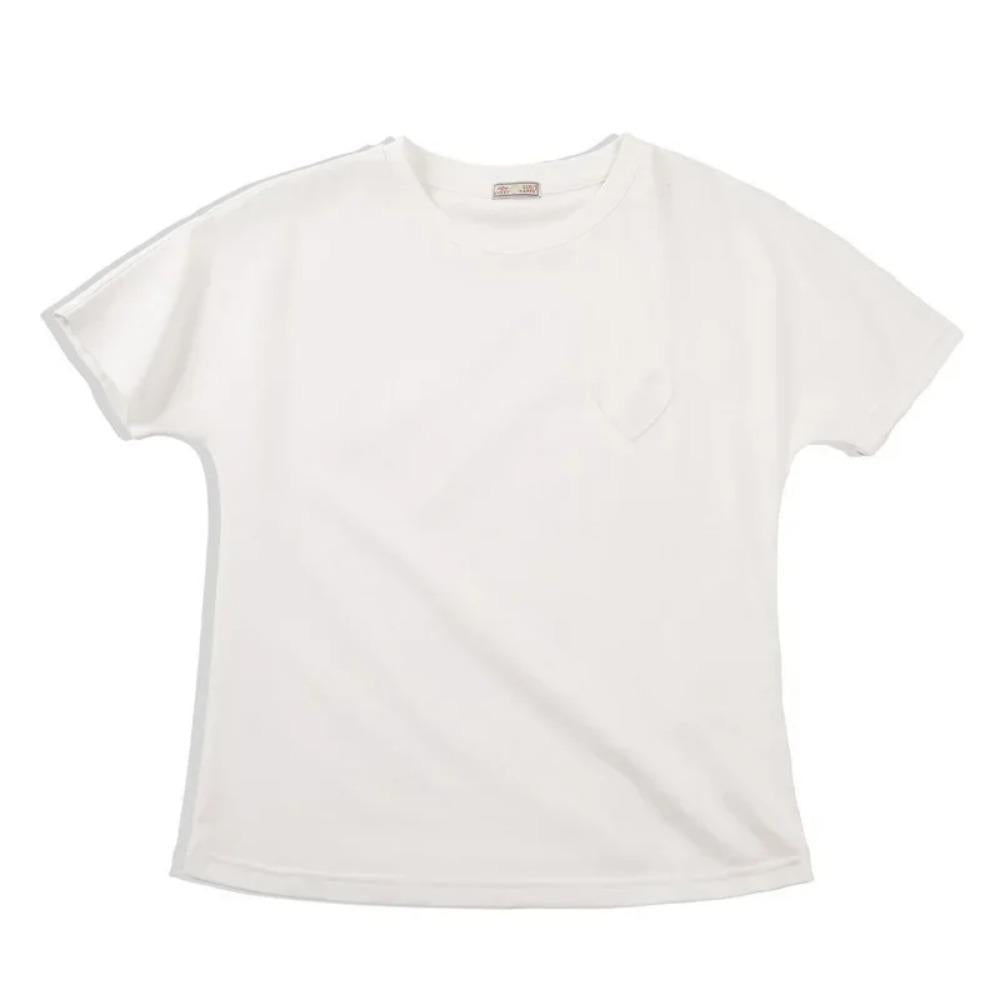 MADEN Kurzärmeliges Ice-Silk T-Shirt mit Rundhalsausschnitt