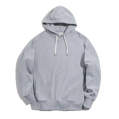 MADEN Schwerer Baumwoll Hoodie in Uni, Klassische Passform