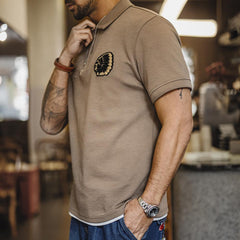 Polo pesado bordado indio MADEN
