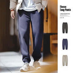 MADEN Schwere Fleece-Jogginghose mit Kordelzug