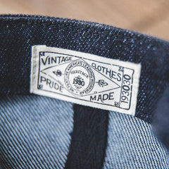 MADEN 13,5oz Denim Kurzschirm Flache Mütze