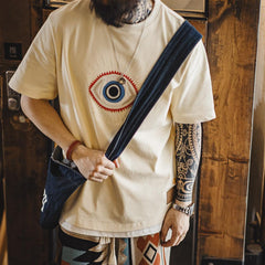 Camiseta pesada MADEN con bordado Guardian Eye