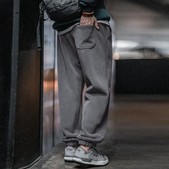 Pantalones jogger de forro polar reversible para hombre MADEN para uso diario