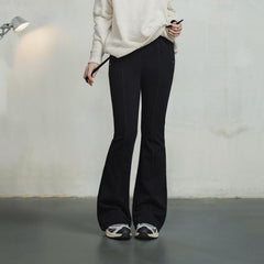 MADEN Damen Schlaghose, lässige Slim-Fit-Hose für Kurven, Stretch-Yogahose, bequeme, locker fallende Hose für optimalen Tragekomfort im Alltag 