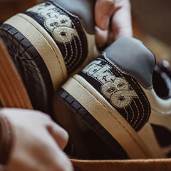 MADEN Black & White Panda 86 Skate Sneakers