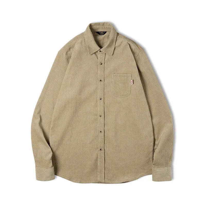 MADEN Women's Corduroy Long Sleeve Shirt