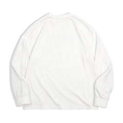 MADEN Retro Buchstabenprint Langarmshirt