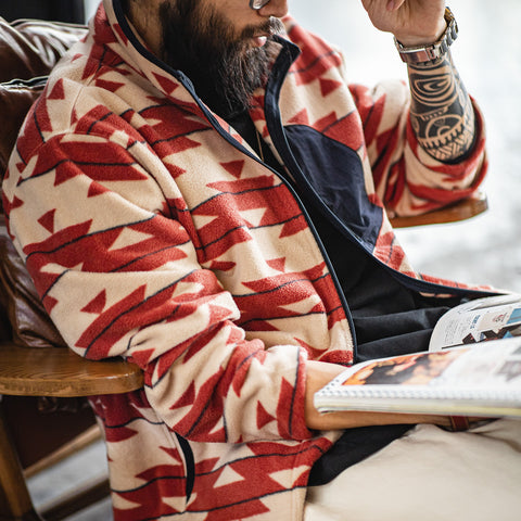 Áo khoác dày có khóa kéo MADEN Navajo