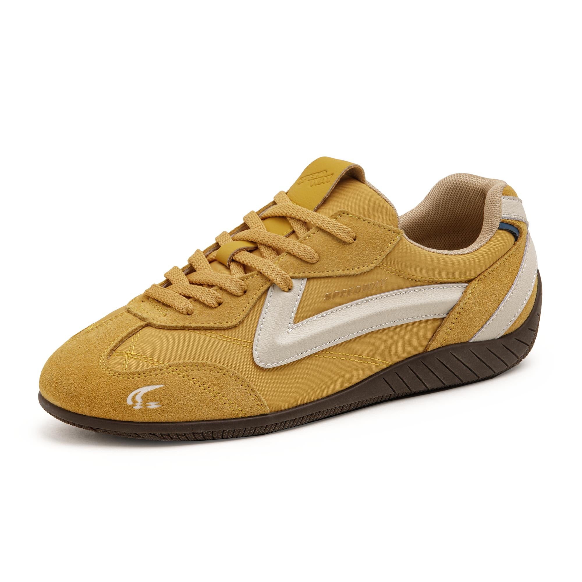MADEN Unisex Retro Wildleder Racing Sneaker
