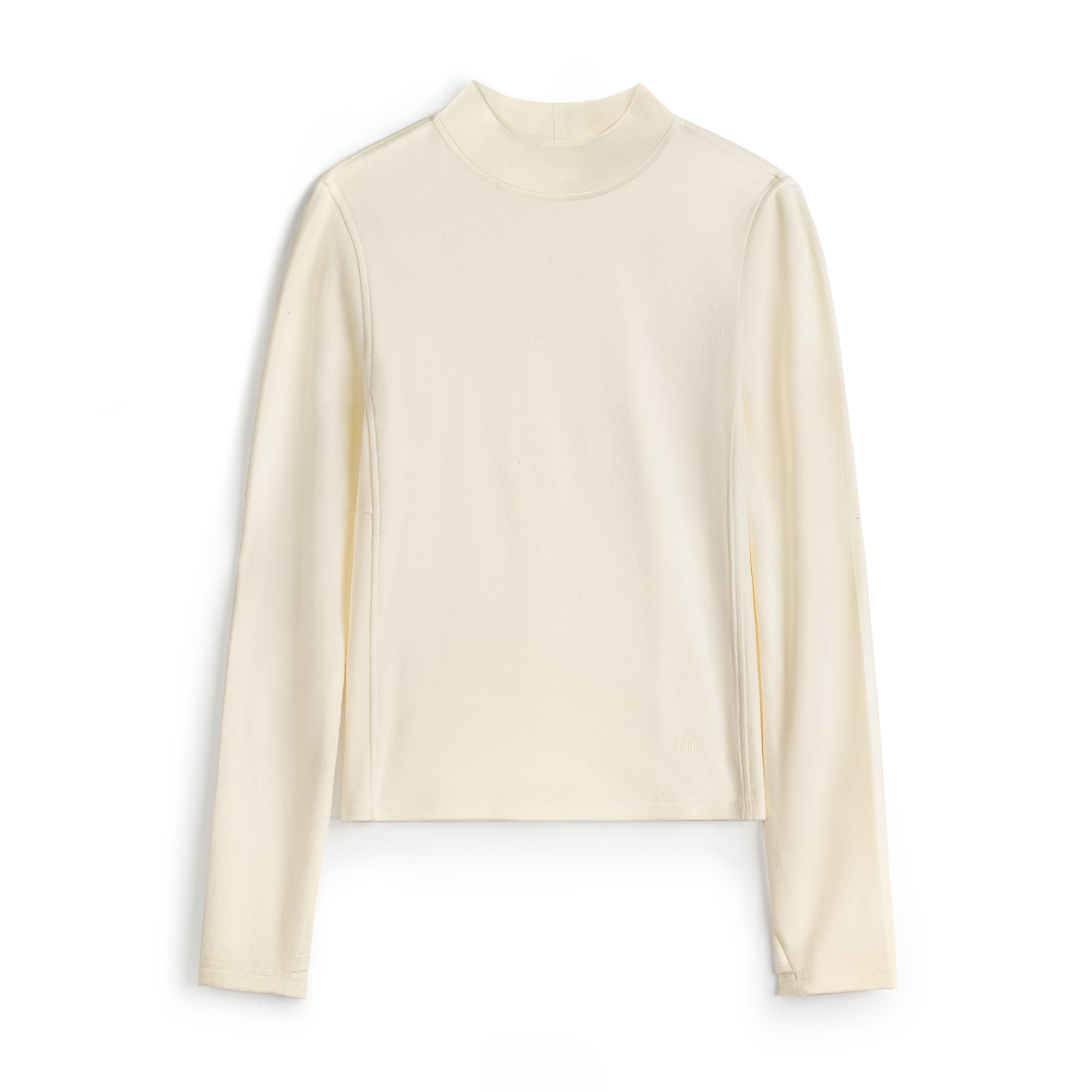 MADEN Damen Fleece-Oberteil mit Stehkragen und Thermofunktion