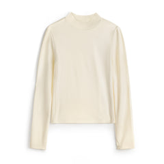 MADEN Damen Fleece-Oberteil mit Stehkragen und Thermofunktion