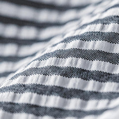 MADEN Herren gestreifter Seersucker Freizeit-Blazer Sakko