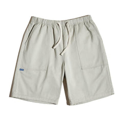 MADEN Baumwoll-Twill Cargo-Shorts mit elastischem Bund