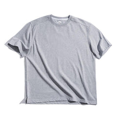 MADEN Schweres Baumwoll Rundhals Kurzarm T-Shirt