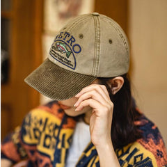 MADEN 헤비웨이트 코튼 캔버스 아빠 모자 코듀로이 챙