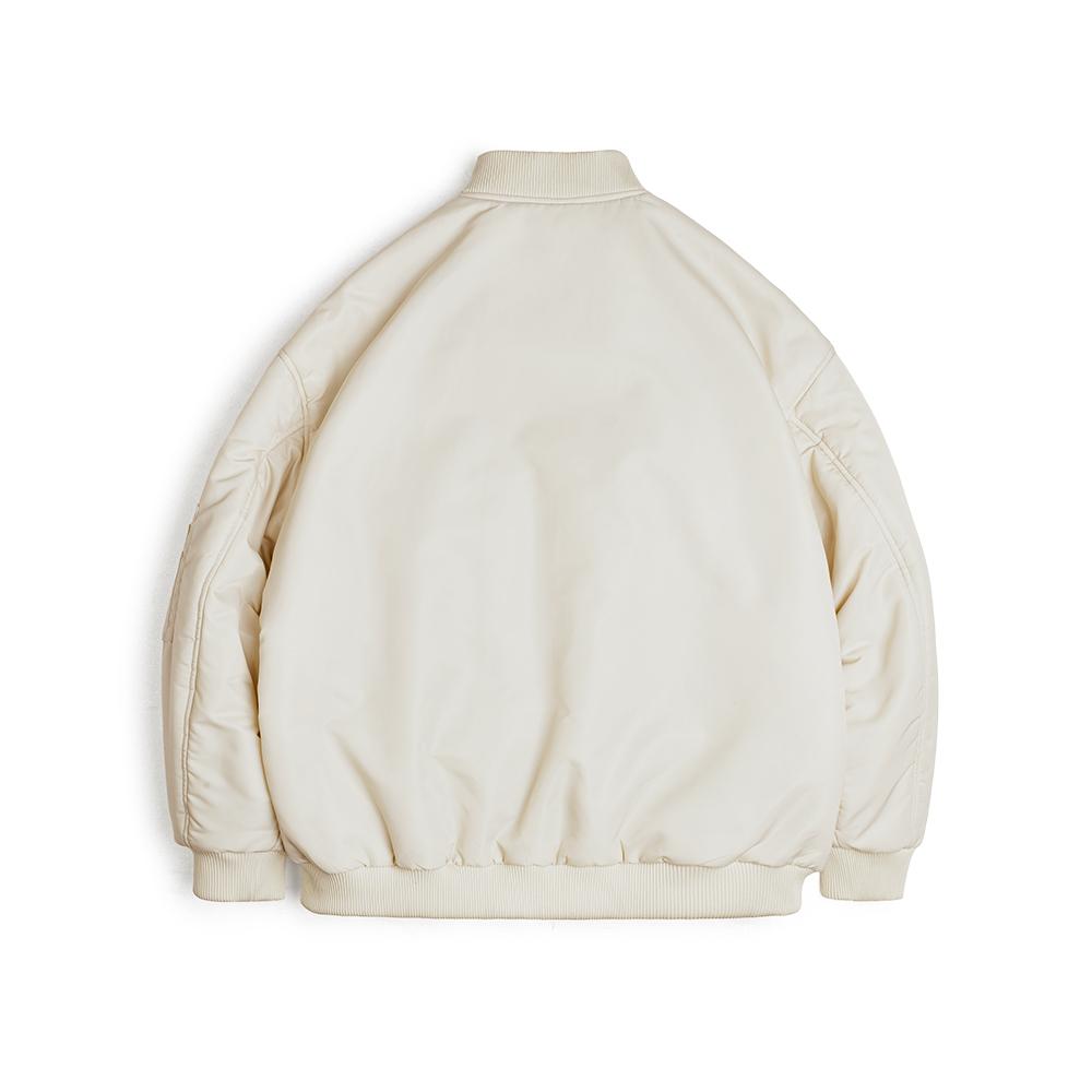 MADEN MA1 White Bomber Jacket