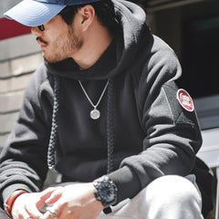 Sudadera polar con capucha de peso pesado MADEN