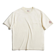 MADEN Schwere Baumwoll Baseballshirt mit Tasche
