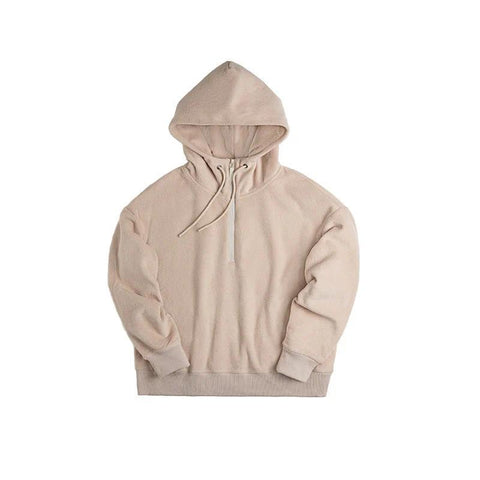 MADEN Dickes, warmes Kapuzensweatshirt für Damen, doppelseitiges Polarfleece, weiches und bequemes Oberbekleidungsstück für Herbst und Winter 