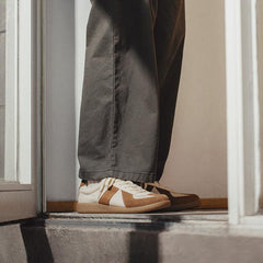 MADEN Retro Wildleder Trainer Sneaker mit dicker Sohle