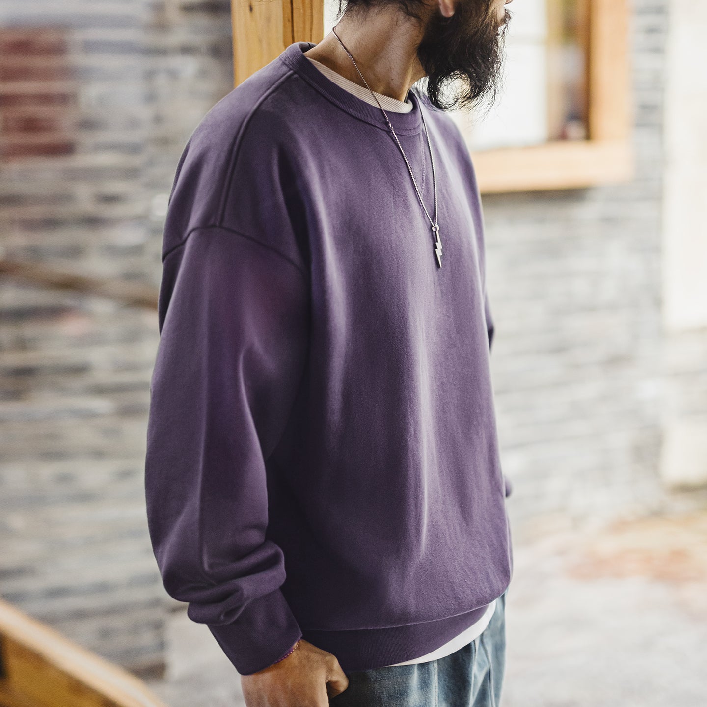Sudadera mezclada de algodón MADEN