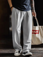 MADEN Men's Classic Pinstripe Heather Wrinkle-Resistant Straight-Leg Pants thumbnail