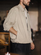 MADEN Men's Linen-Look Old Money Relaxed Coach Jacket thumbnail
