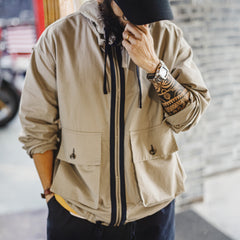 MADEN Canvas Mehrfach-Taschen Utility Kapuzenjacke