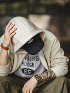Sweat-shirt à capuche gris pour homme MADEN – Veste polaire épaisse zippée  thumbnail