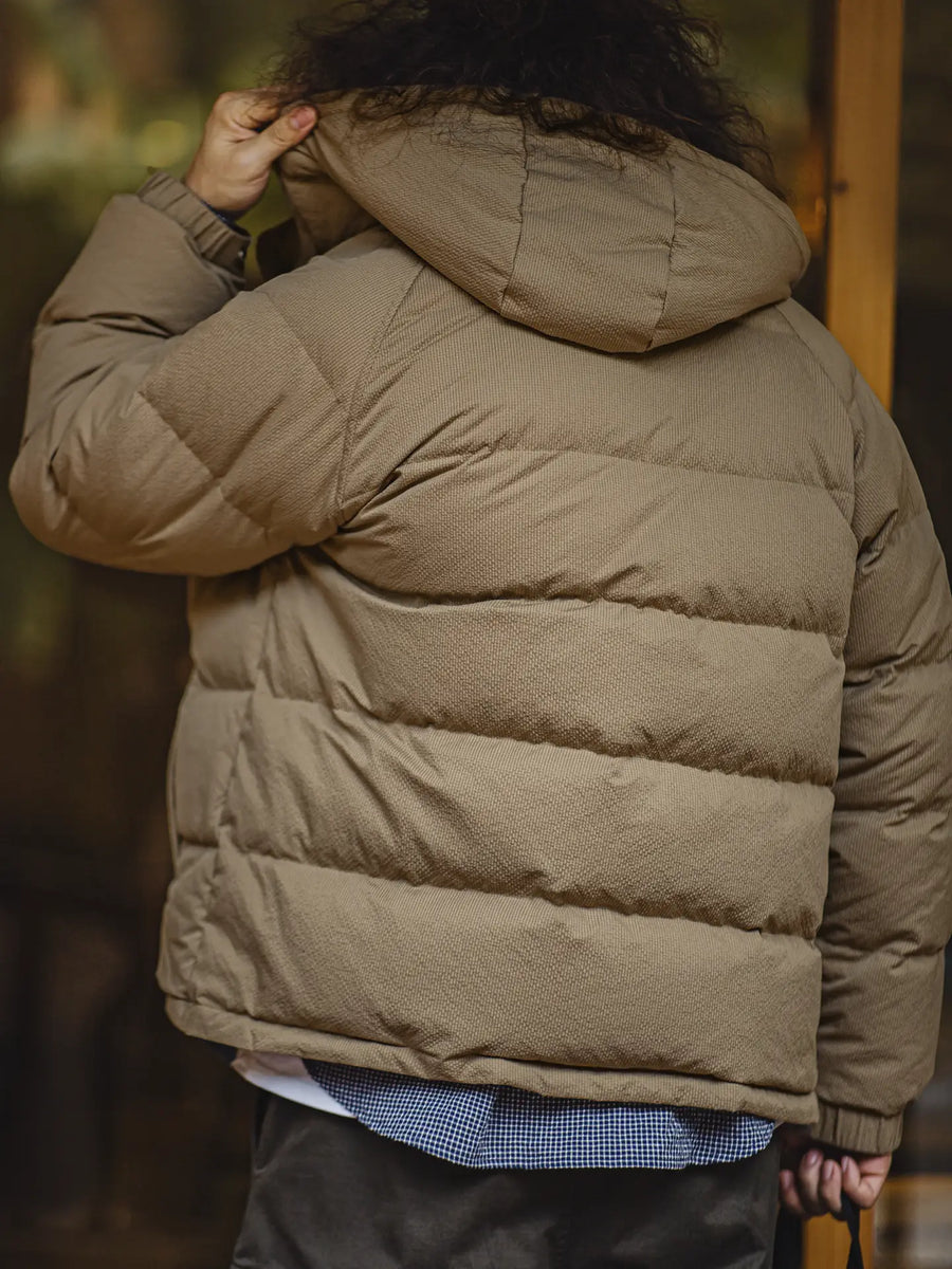 Doudoune matelassée Maden 90 en duvet de canard blanc, épaisse et chaude, à capuche, pour homme. Tissu haute densité. Vêtements d'extérieur chauds pour l'hiver. 