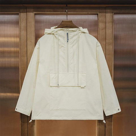 MADEN 'Pistachio ' Hooded Jacket Women  Half-Zip Jacquard Waffle Pullover Sporty Long Sleeve Relaxed Fit Activewear #texturedknits