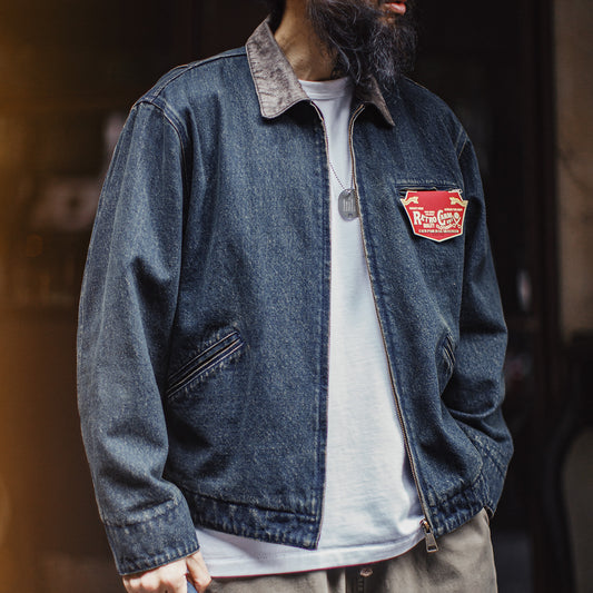 MADEN Detroit Washed Denim Jacket