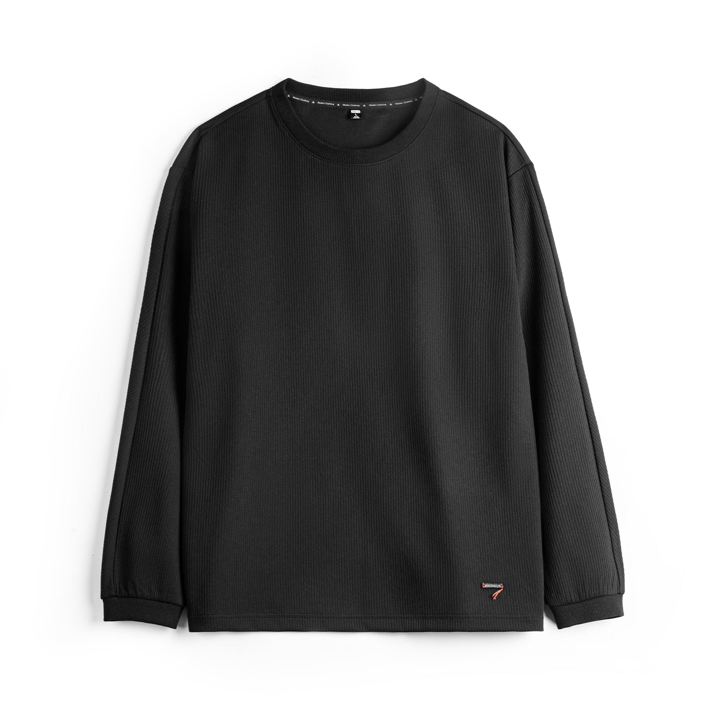 MADEN Ribbed Long Sleeve Tee